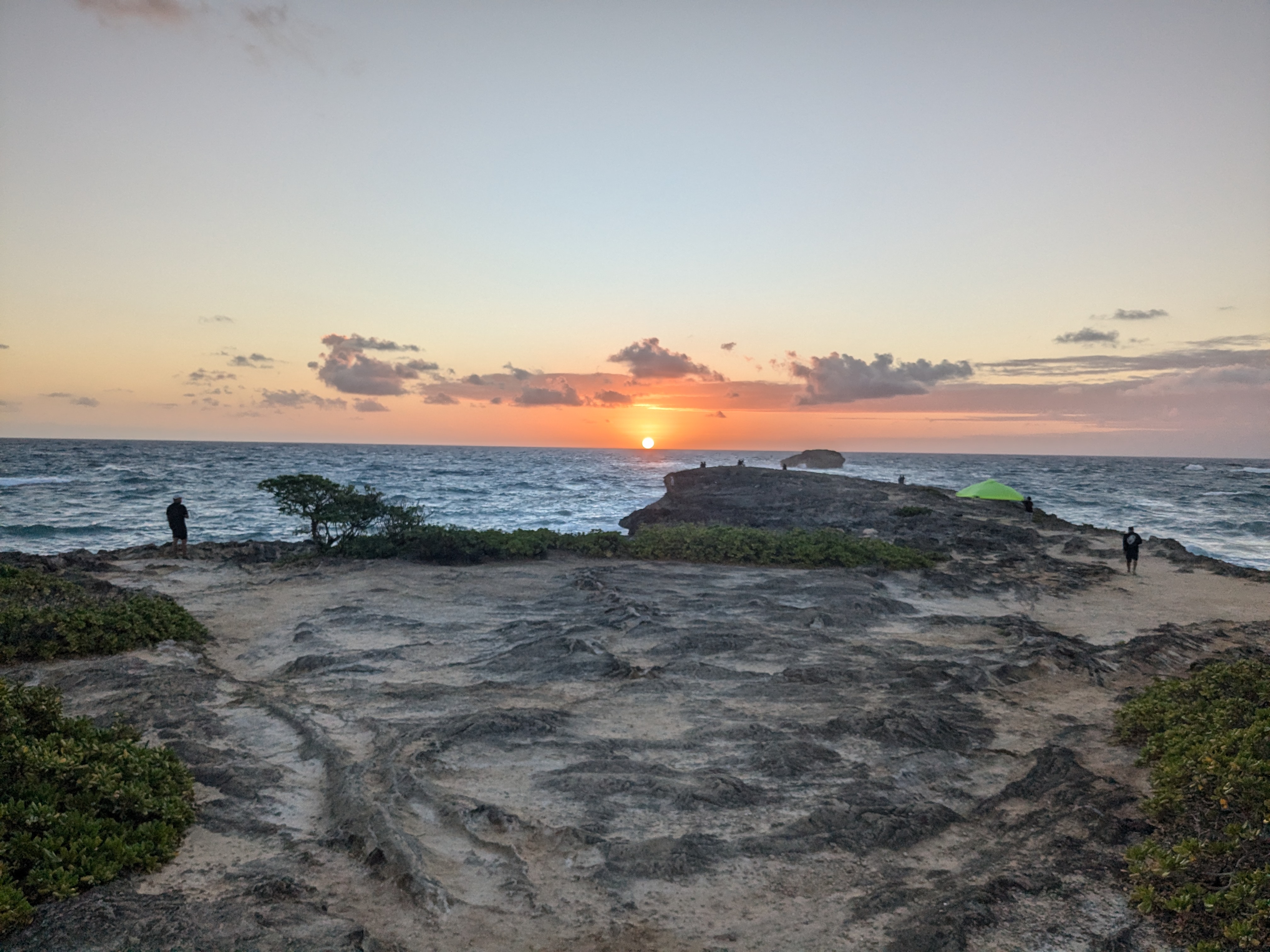 Sunset at Laie Point State Wayside