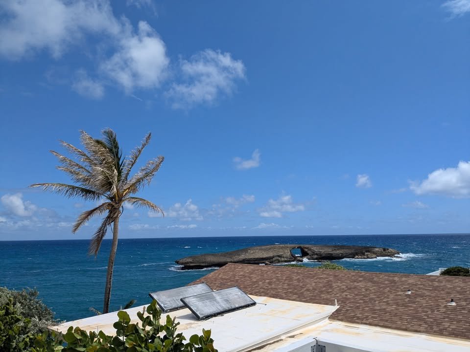 Sea arch islet view from the lanai